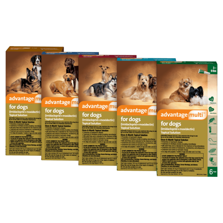 Advantage multi topical solution for dogs 6 in 1 protection from
